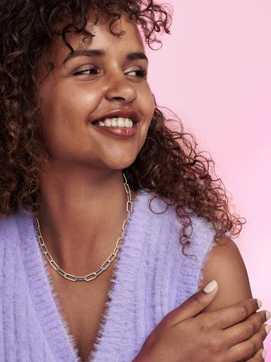 Collar Cadena de Eslabones Medianos con Cierre Redondo Pandora ME