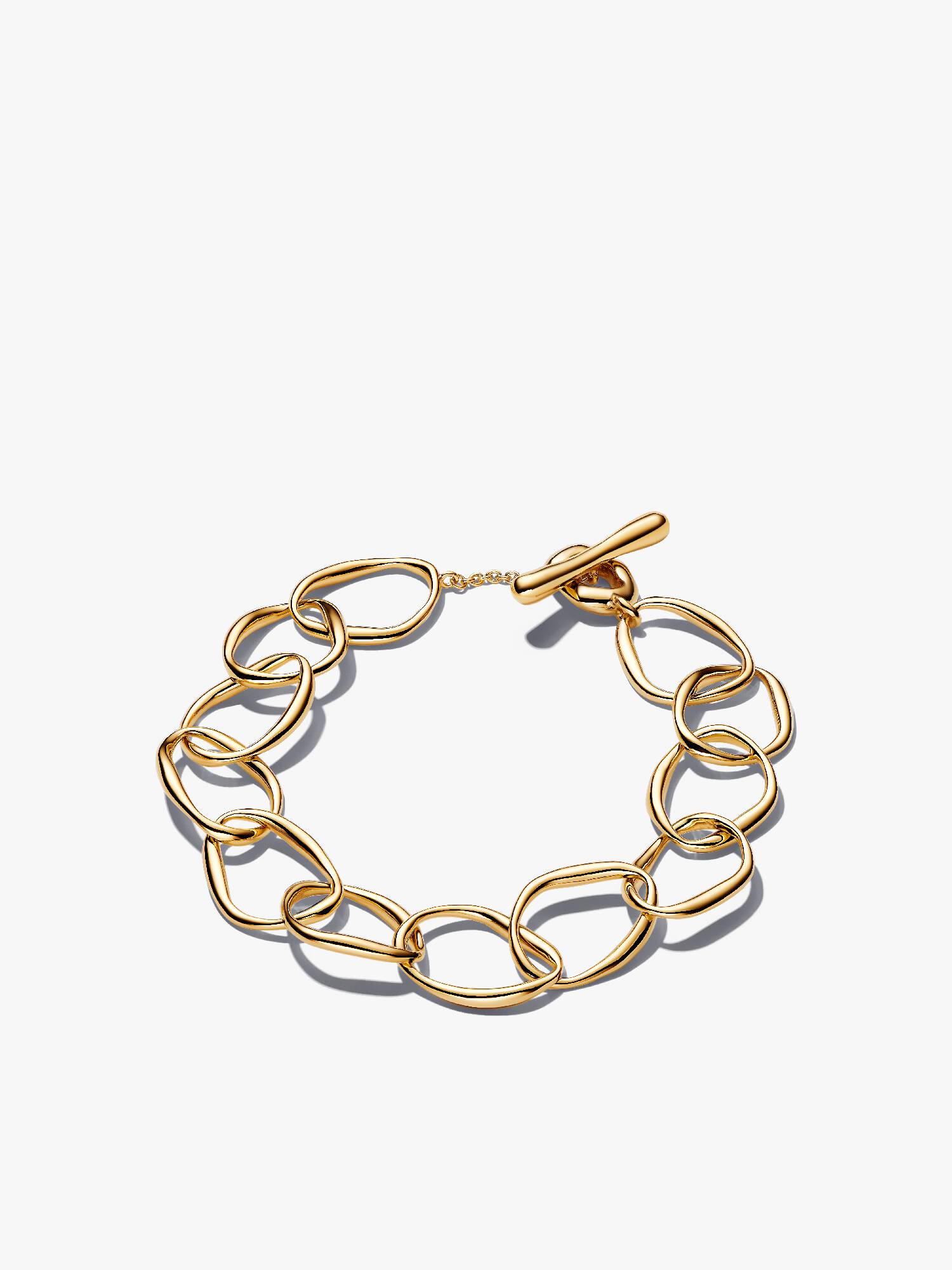Brazalete de eslabones de forma orgánica