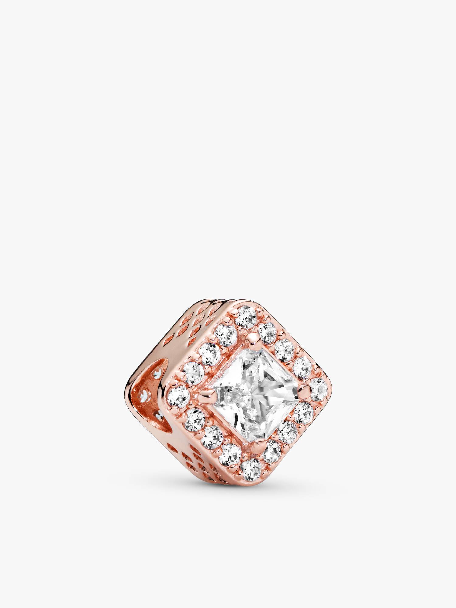 Charm Halo Cuadrado con Brillo