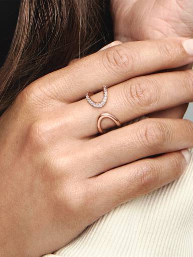 Anillo Abierto Infinity Envolvente