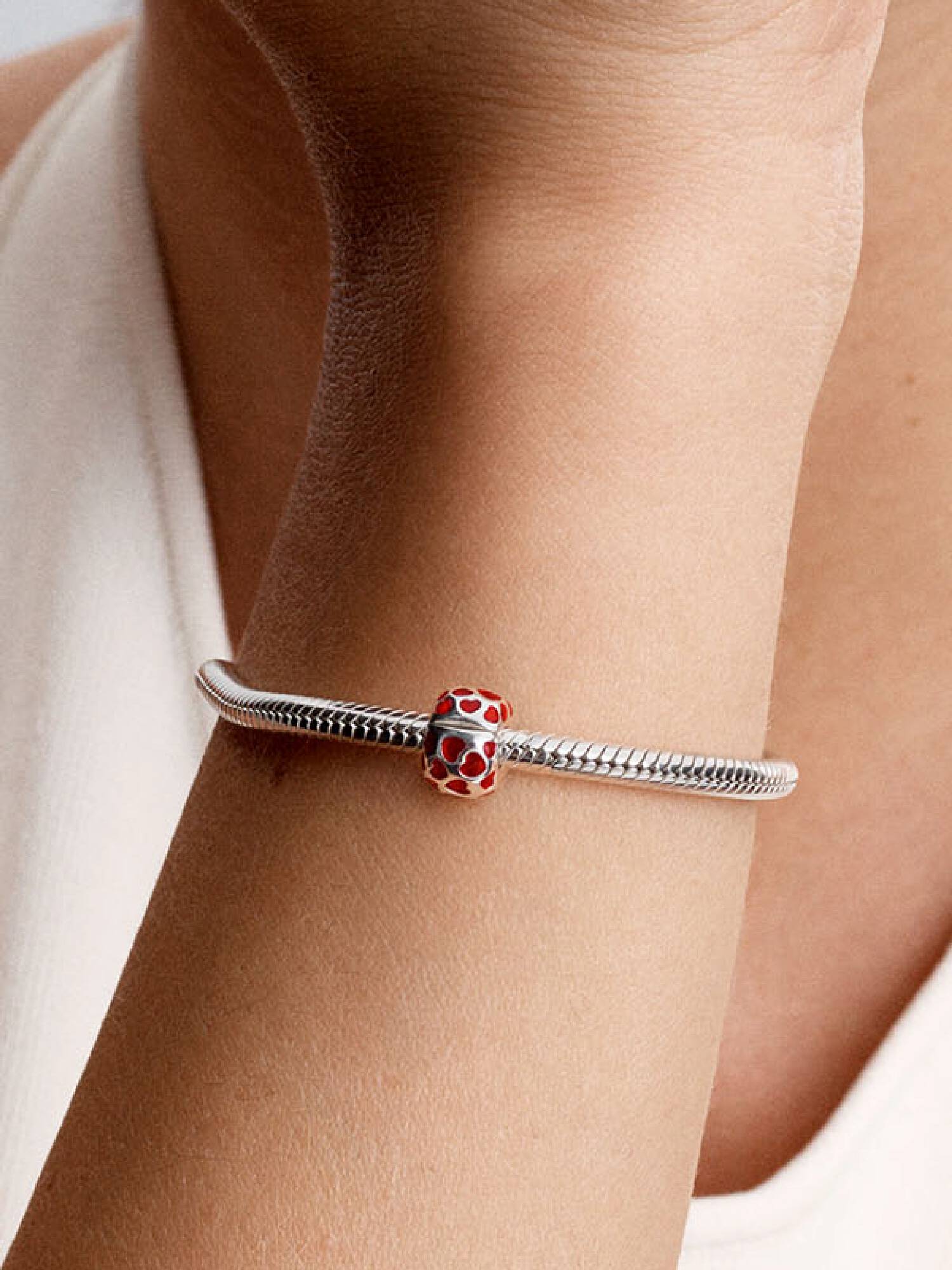 Charm sujetador redondo con corazones