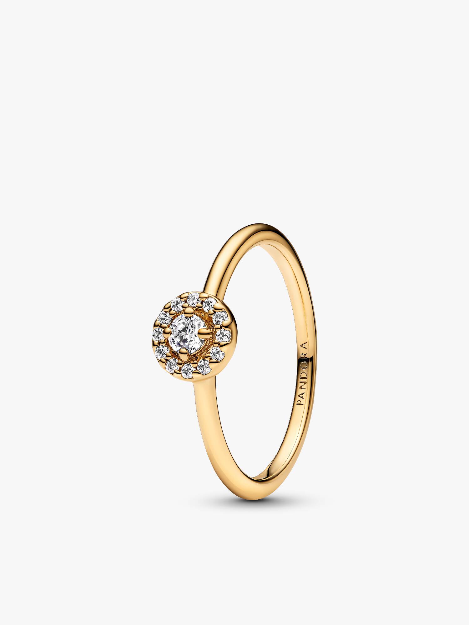 Anillo Halo Redondo Brillante