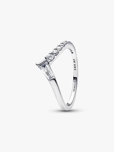 Anillo Banda en Pavé Tiara Baguette