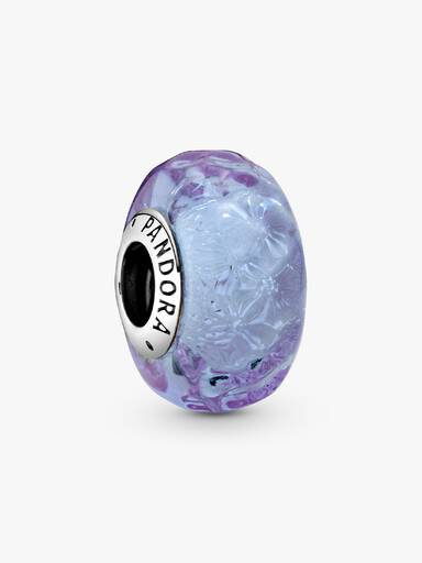 Charm de Cristal Murano Ondas Lavanda