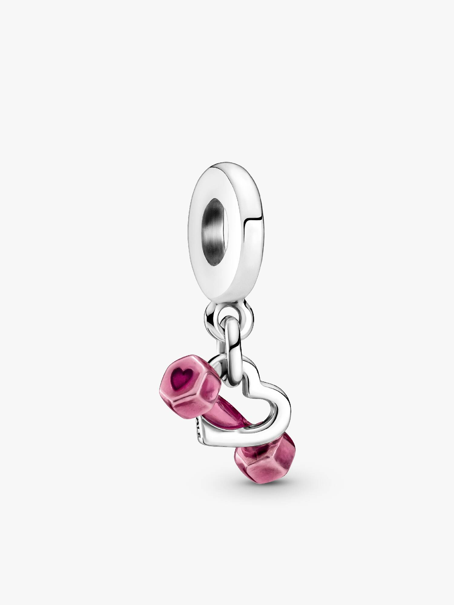 Charm colgante Mancuerna y Corazón