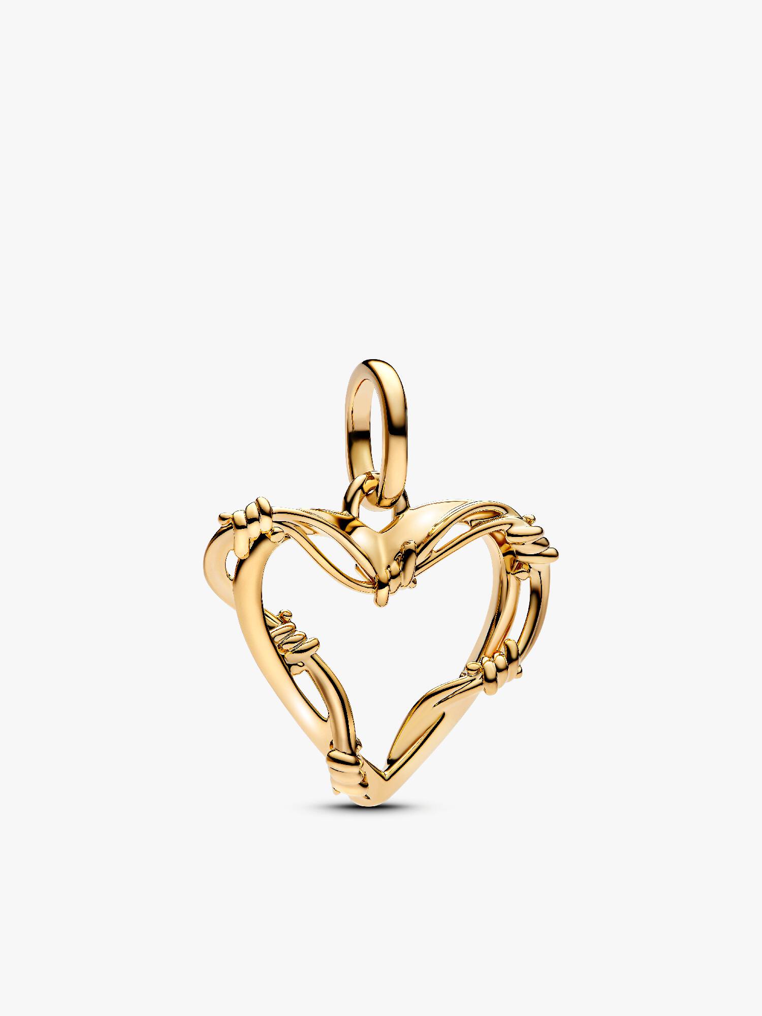 Charm colgante Corazón de alambre