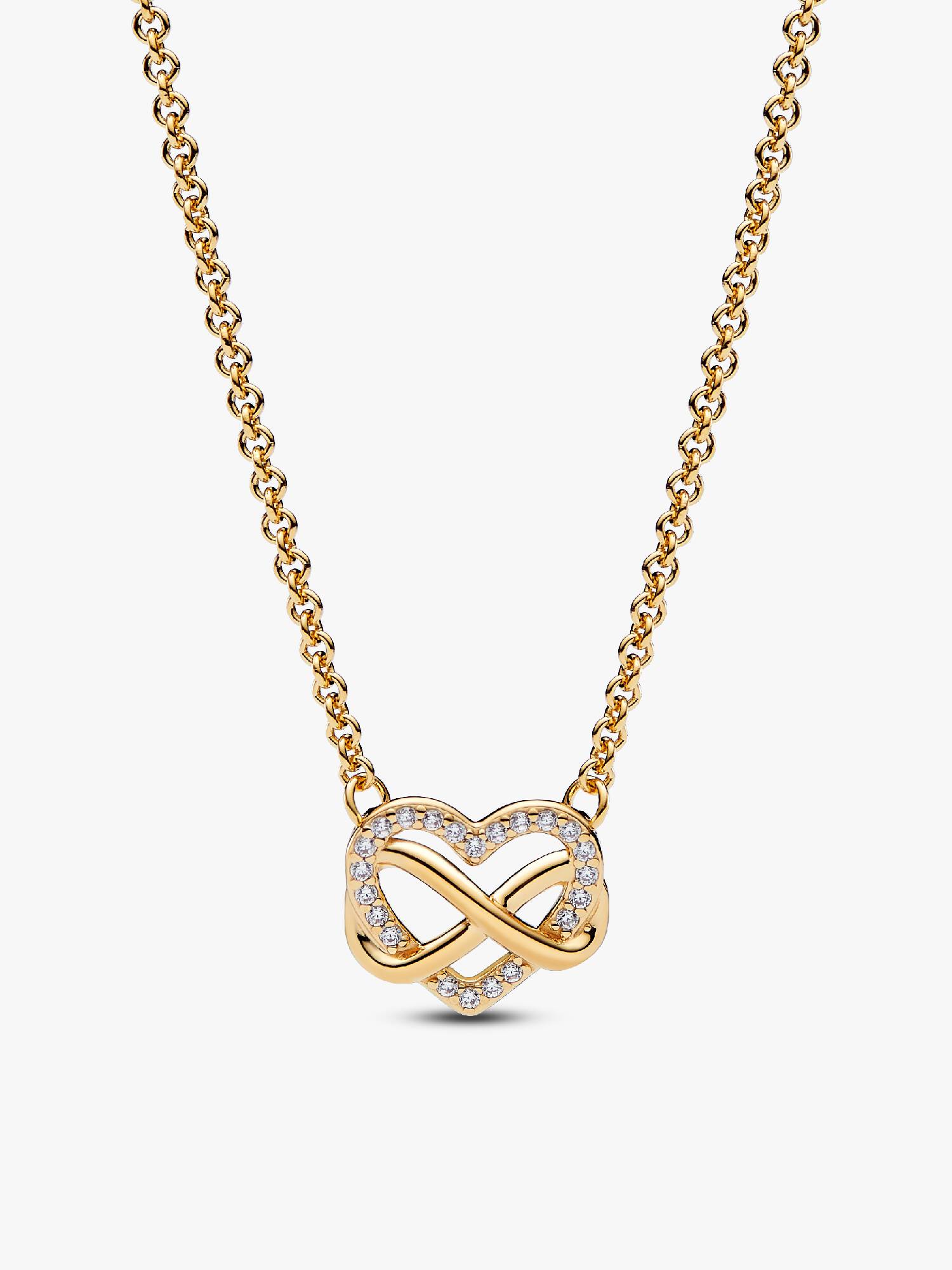 Collar collier Corazón infinito Brillante