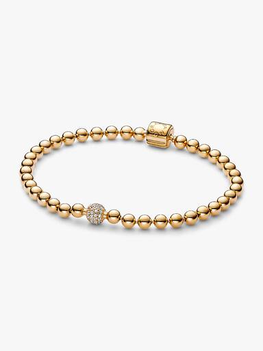 Brazalete de cuentas y pavé