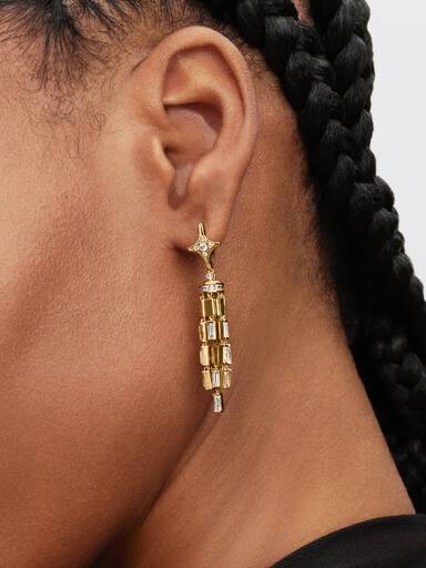 Aretes colgantes Estrella Fugaz