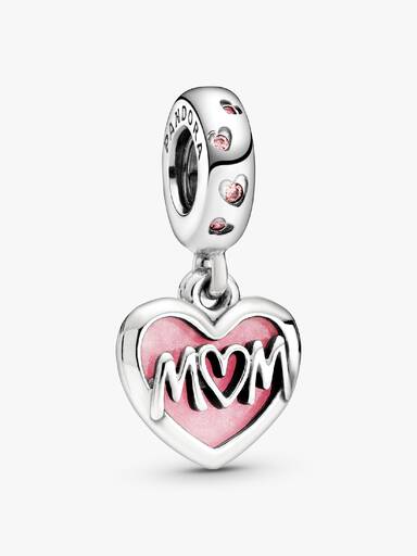 Charm colgante Corazón con la inscripción Mamá
