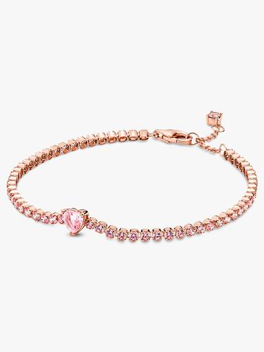 Brazalete de tenis Corazón reluciente