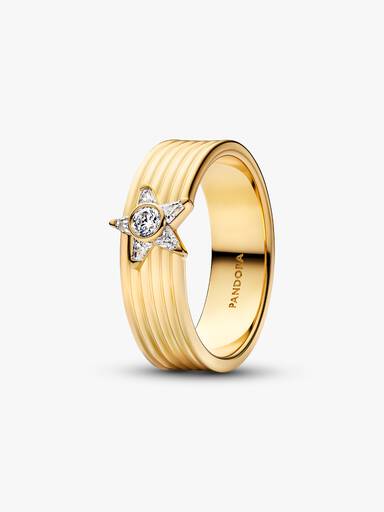 Anillo de Banda Ancha Estrella Fugaz Reluciente