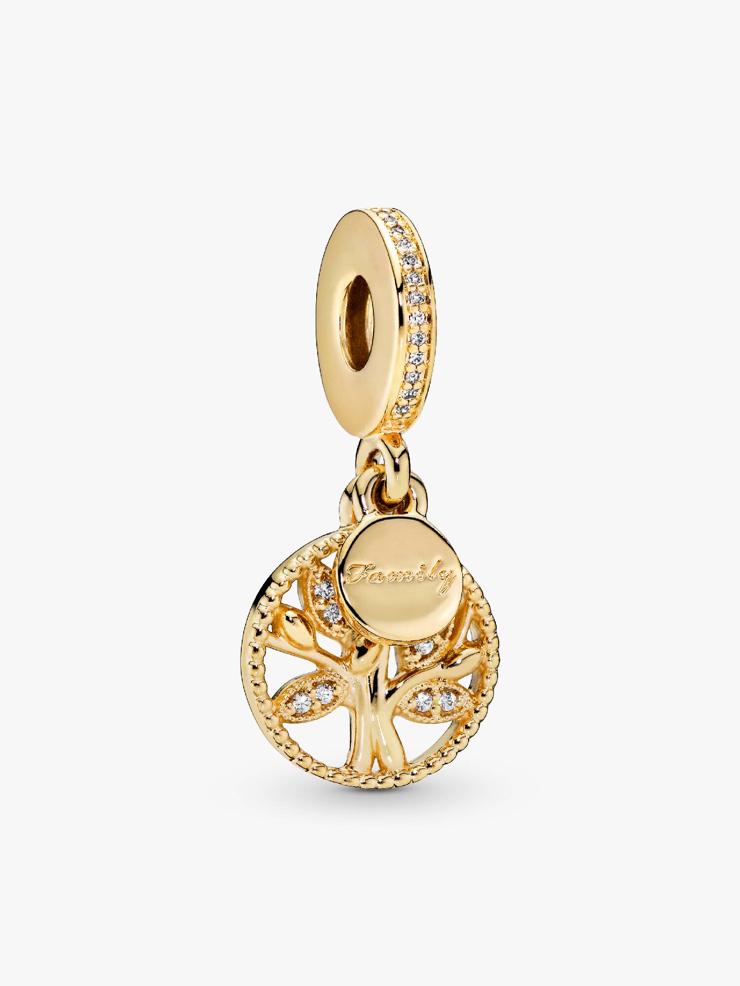 Charm colgante Árbol de familia reluciente