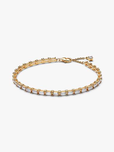 Pulsera de tenis Baguette reluciente