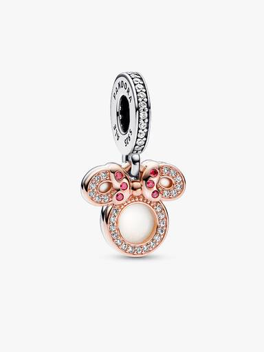 Charm Colgante doble Silueta de Minnie Mouse para Mamá de Disney