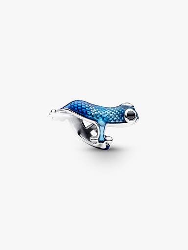 Charm Gecko Azul Metálico