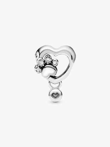 Charm Huellita y Corazón resplandecientes