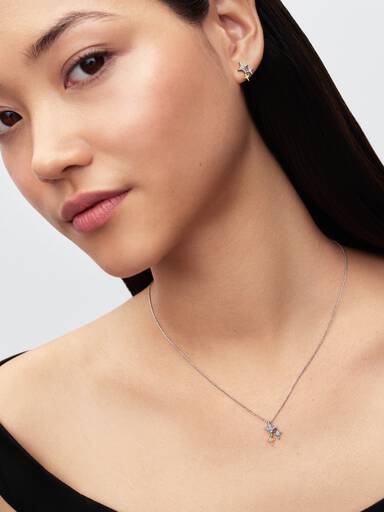 Collar con Colgante Estrella Triple