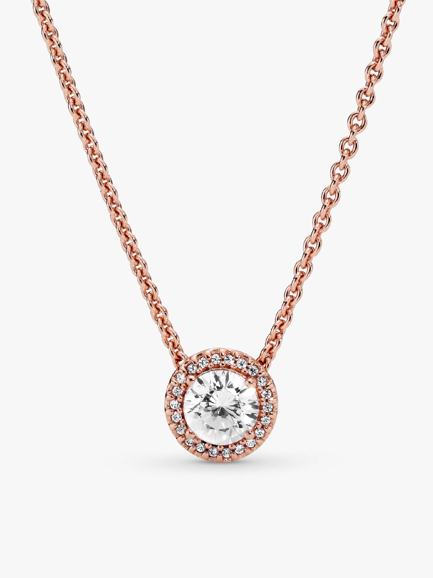 Collar con halo redondo brillante