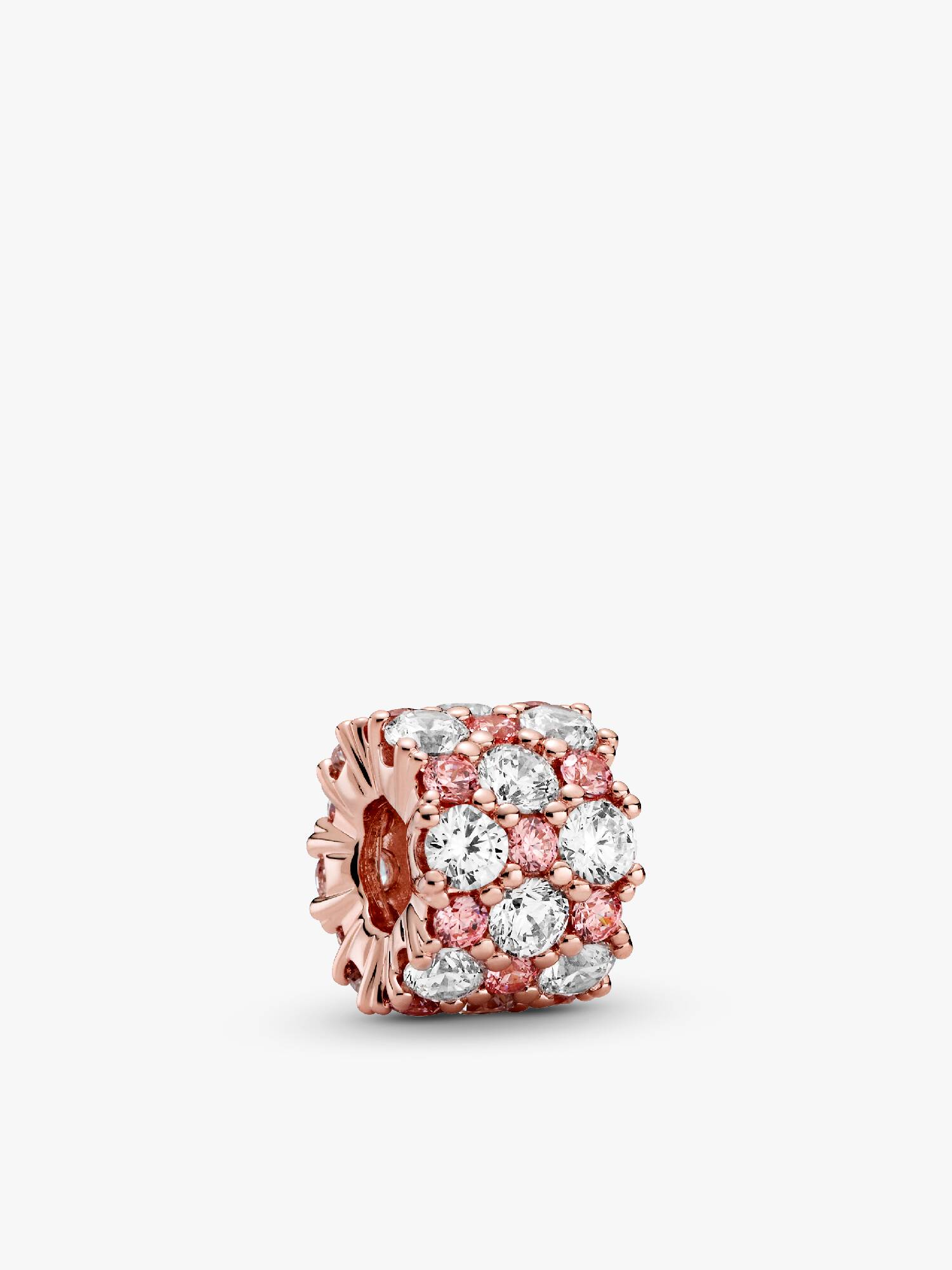 Charm Brillo rosa y transparente