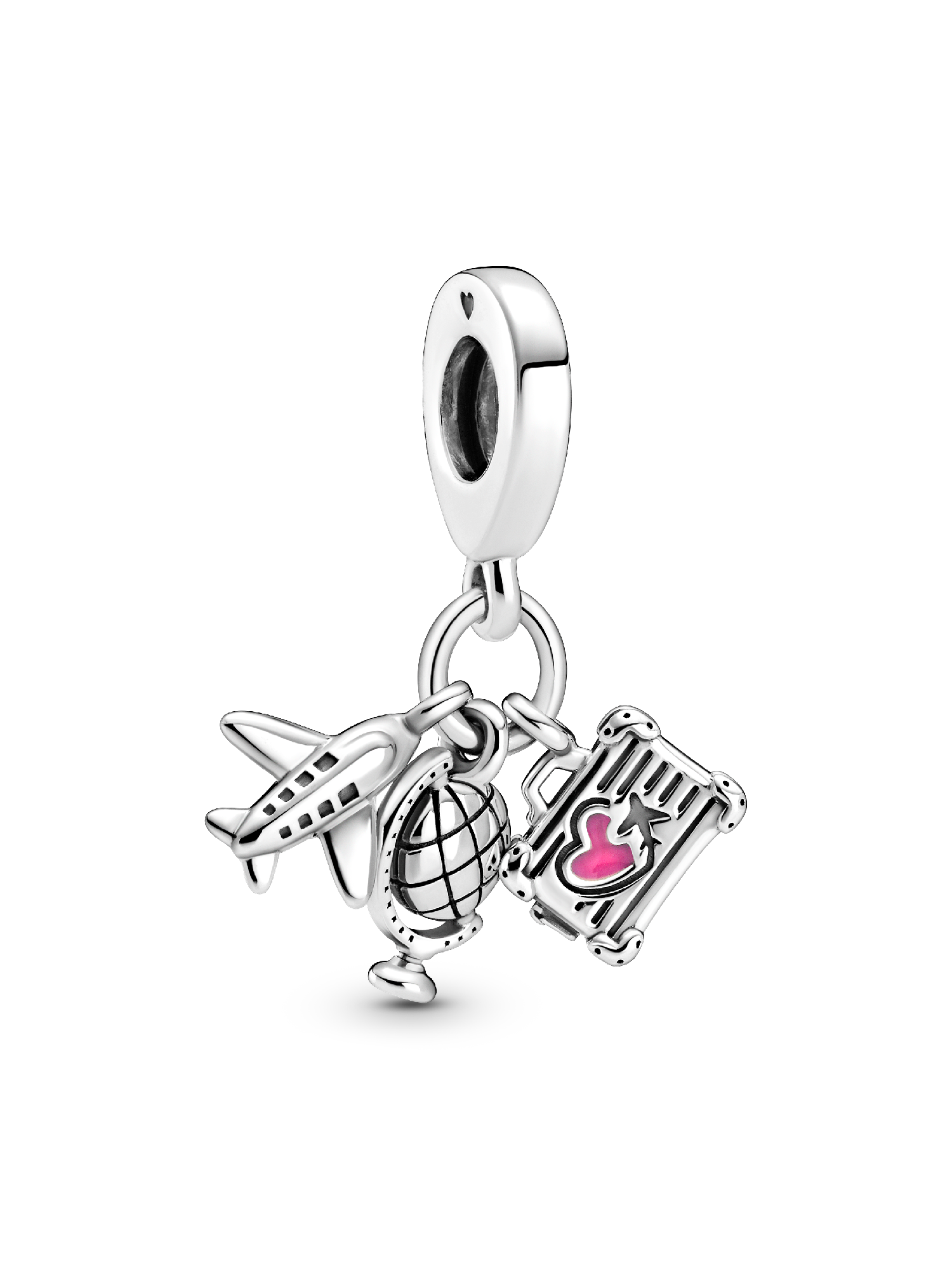 Charm colgante Avión, globo y maleta