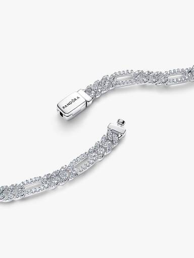 Brazalete de cadena cubana ovalada