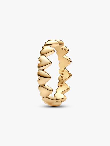 Anillo Fila de Corazones