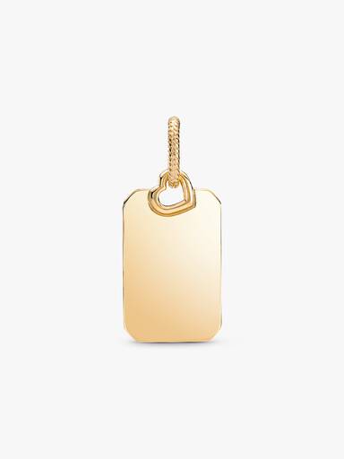 Pendiente Placa rectangular grabable