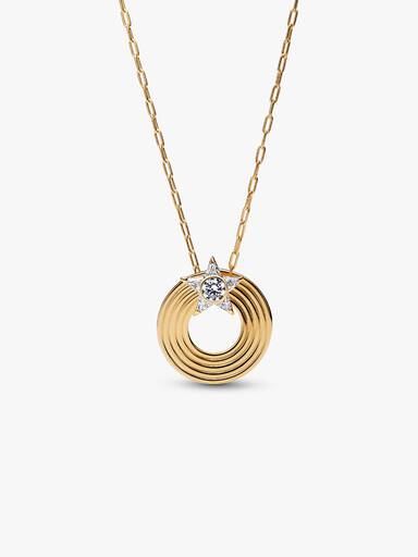 Collar con pendiente Estrella Fugaz reluciente