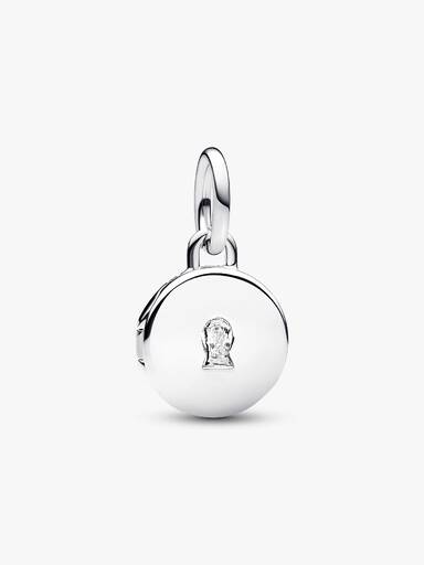 Charm Colgante Medallón Amor grabable que se puede abrir