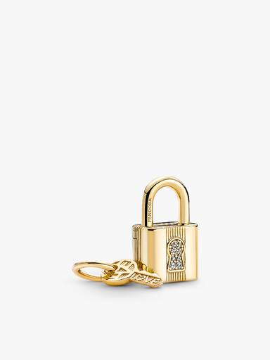 Padlock & Key Dangle Necklace