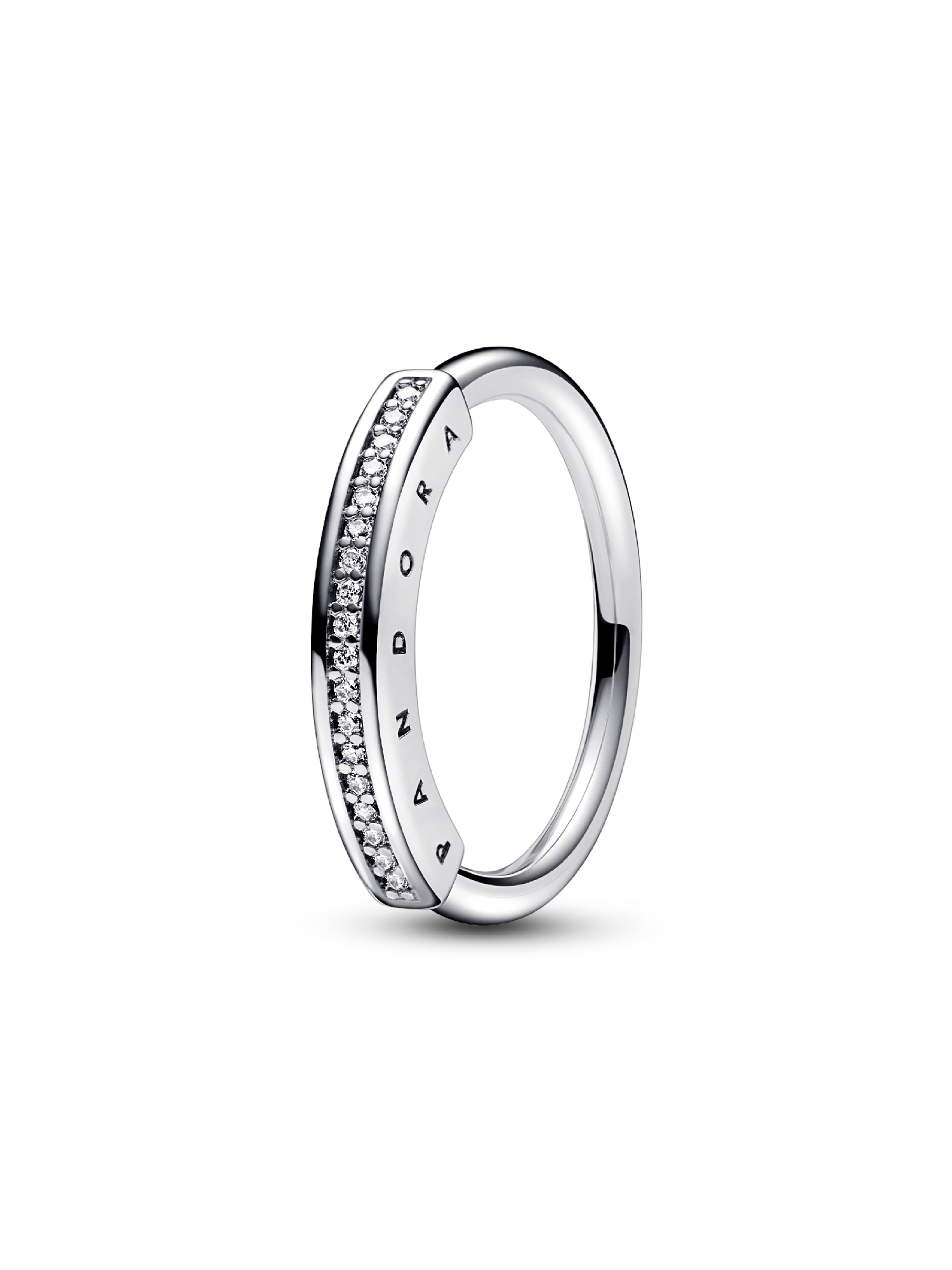 Anillo I-D en pavé Pandora Signature