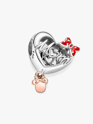 Charm Corazón de mamá con Minnie Mouse de Disney