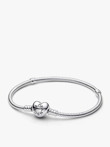 Set de brazalete con charm de corazón personalizable