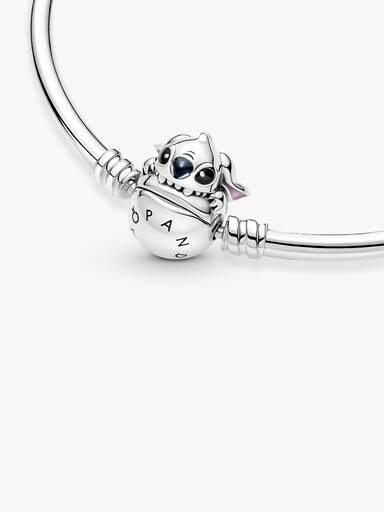 Brazalete rígido con cierre Mordida de Stitch de Disney Pandora Moments