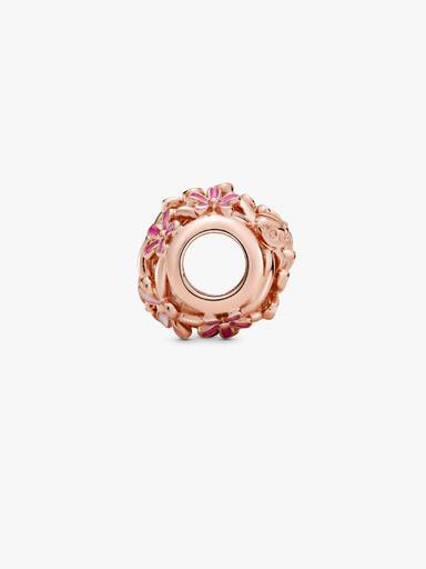 Charm calado Margarita rosa